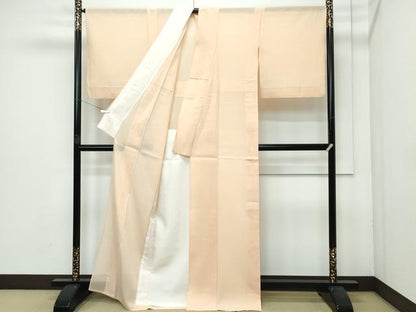 平和屋本店＊極上 夏物 京都祇園の老舗 ぎをん齋藤 色無地 雄黄色 紗 たとう紙付き 逸品 CZAA3584s5