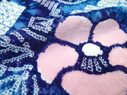 平和屋着物∴極上 夏物 浴衣 有松鳴海絞り 草花文 綿 逸品 CZAA3596s5