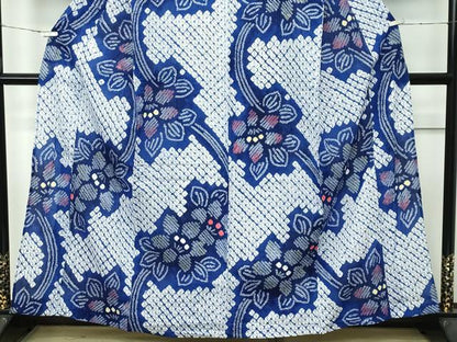 平和屋着物∴極上 夏物 浴衣 有松鳴海絞り 流水草花文 綿 逸品 CZAA3620s5