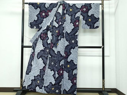 平和屋着物∴極上 夏物 浴衣 有松鳴海絞り 綿 逸品 CZAA3623s5