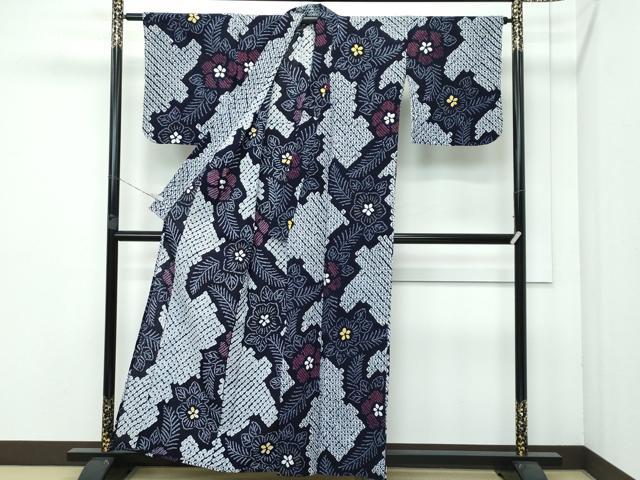 平和屋着物∴極上 夏物 浴衣 有松鳴海絞り 綿 逸品 CZAA3623s5