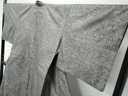 平和屋着物●極上　本場大島紬　9マルキ　吉祥花文　銀座おゝぎ屋扱い　逸品　CZAA3628s5