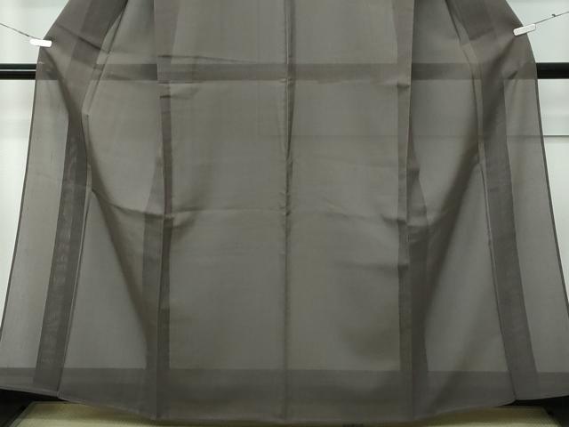 平和屋着物■極上　夏物　紗紬　色無地　海松茶色地　逸品　未使用　CZAA3633s5