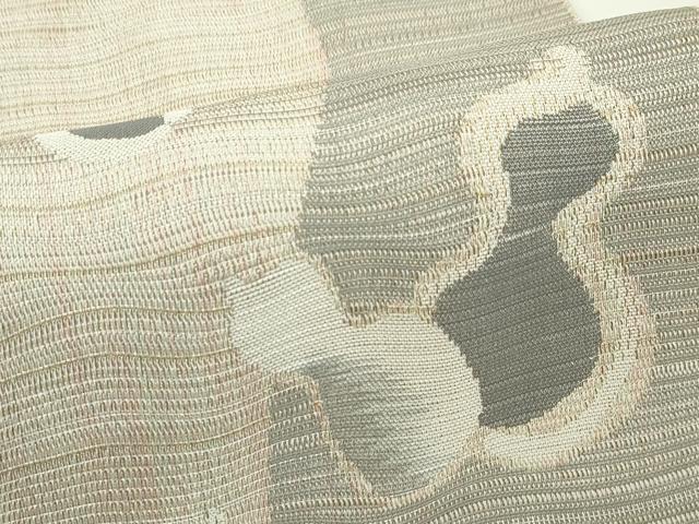 平和屋着物■極上 1897年創業 名門岡野 博多金ラベル 千年工房 八寸名古屋帯 畝細工 瓢箪 金銀糸 証紙付き 逸品 未使用  CZAA3687s5
