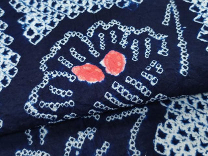 平和屋着物∴極上 夏物 浴衣 有松鳴海絞り 草花文 綿 逸品 未使用 CZAA3714s5