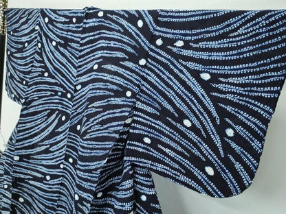平和屋着物∴極上 夏物 浴衣 有松鳴海絞り 露芝文 綿 逸品 CZAA3717s5