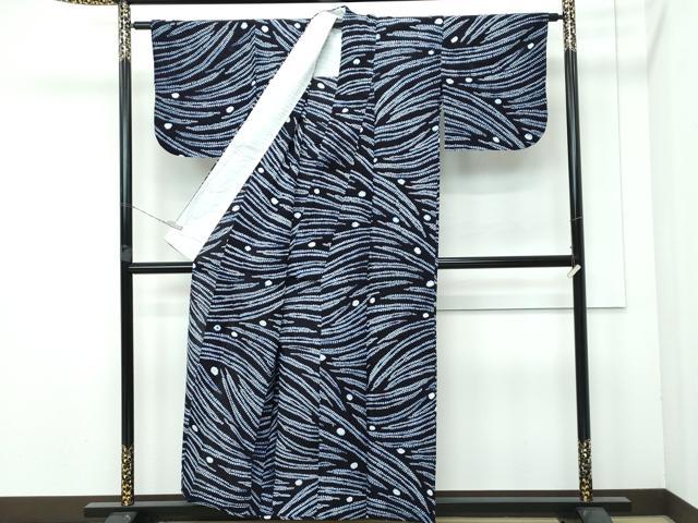 平和屋着物∴極上 夏物 浴衣 有松鳴海絞り 露芝文 綿 逸品 CZAA3717s5