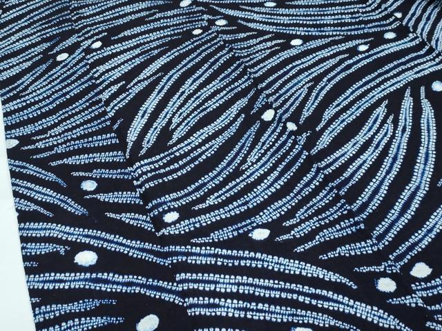 平和屋着物∴極上 夏物 浴衣 有松鳴海絞り 露芝文 綿 逸品 CZAA3717s5