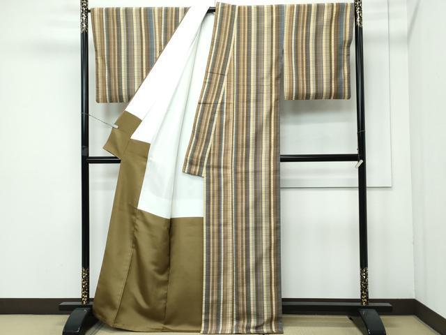 平和屋本店■極上　伝統工芸士　曽根武勇　お召　吉野間道　逸品　CZAA3725s5