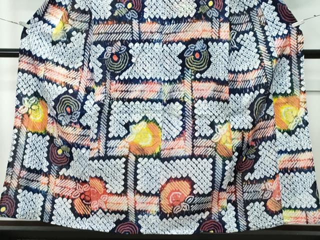 平和屋着物∴極上 夏物 浴衣 有松鳴海絞り 成り物 綿 逸品 CZAA3739s5
