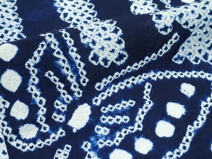 平和屋着物∴極上 夏物 浴衣 有松鳴海絞り 竹並び舞蝶文 綿 逸品 未使用 CZAA3742s5