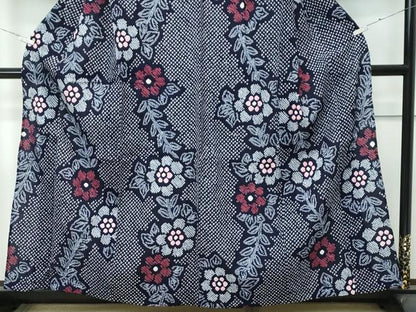 平和屋着物∴極上 夏物 浴衣 有松鳴海絞り 草花文 綿 逸品 CZAA3746s5