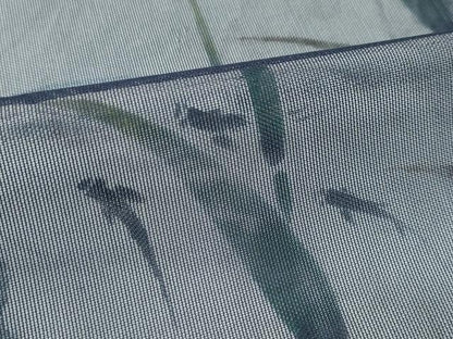平和屋着物▽極上 訪問着 無双 紗袷 紗×紗 手描き 草木文 魚 藍鉄色地 逸品 未使用 CZAA3761s5