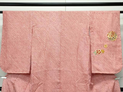 平和屋着物■極上　七五三　女の子　7歳　祝着　総絞り　総刺繍　駒刺繍　花毬文　逸品　CZAA3763s5
