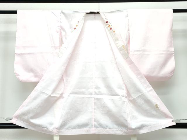 平和屋本店■極上　七五三　女の子　7歳　祝着・襦袢・しごき・帯揚げセット　総絞り　雲取り梅文　半衿刺繍　逸品　CZAA3764s5