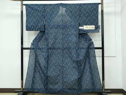 平和屋着物■極上　夏物　明石ちぢみ　証紙付き　逸品　CZAA3777s5