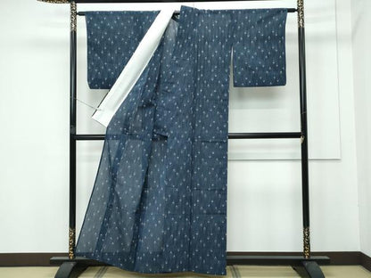 平和屋着物■極上　夏物　明石ちぢみ　証紙付き　逸品　CZAA3777s5