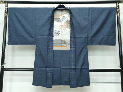 平和屋着物●極上 男性 本場大島紬 アンサンブル 100亀甲 総詰め 逸品 未使用 CZAA3786s5