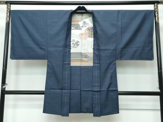 平和屋着物●極上 男性 本場大島紬 アンサンブル 100亀甲 総詰め 逸品 未使用 CZAA3786s5