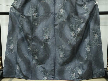 平和屋着物●極上 都喜ヱ門 本場大島紬 泥染め 9マルキ 彩がさね 春風の唐花 藤絹織物謹製 証紙付き 逸品 未使用 CZAA3798s5