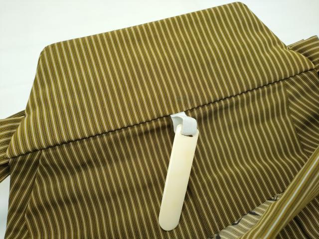平和屋本店■極上　男性　人間国宝　甲田綏郎　精好仙台平　馬乗り袴　縞　逸品　未使用　CZAA3801s5