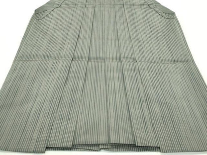 平和屋本店■極上　男性　人間国宝　甲田綏郎　精好仙台平　馬乗り袴　縞　逸品　CZAA3803s5