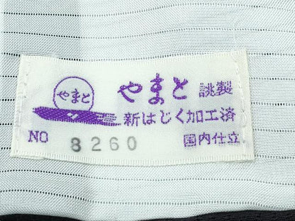 平和屋着物＊極上 夏物 小紋 縦絽 総刺繍 月 星 黒地 やまと誂製 逸品 CZAA3810s5