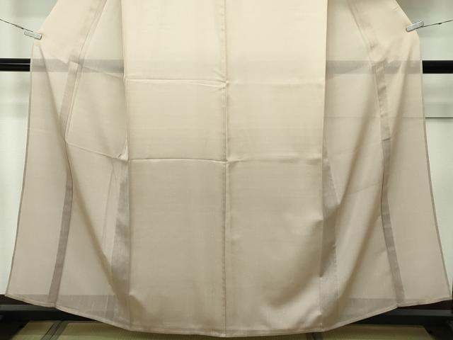 平和屋着物■極上　夏物　結城紬　夏結城　訪問着　きぬの羽衣　結城屋扱い　香色地　さが美扱い　証紙付き　逸品　未使用　CZAA3812s5