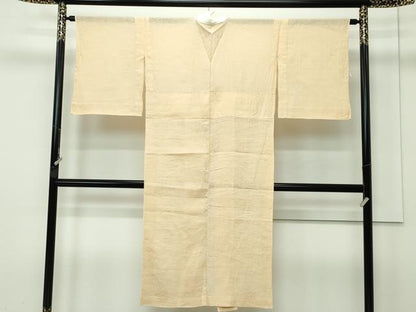 平和屋着物＊夏物 長襦袢 小千谷ちぢみ 色無地 香色 麻 逸品 CZAA3839s5