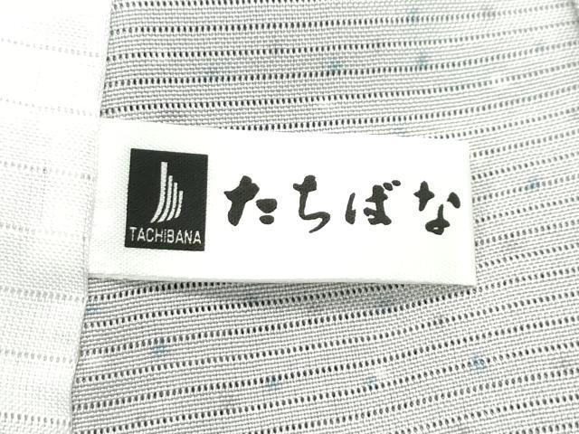 平和屋着物■極上　夏物　小紋　絽　千鳥　茶鼠色地　逸品　未使用　CZAA3859s5