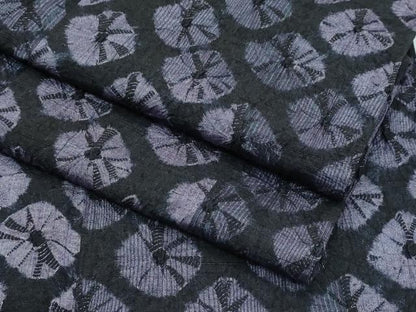 平和屋着物▽極上 紬 単衣 絞り 逸品 CZAA3861s5