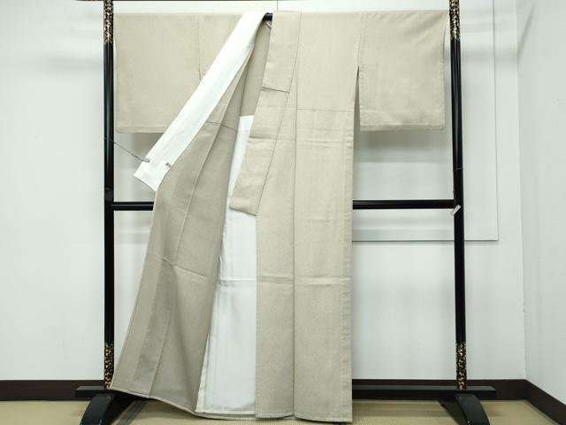 平和屋着物▽極上 京都・西陣 織元ブランド 秦流舎 墨染御召 単衣 まるやま扱い 証紙付き 逸品 CZAA3864s5