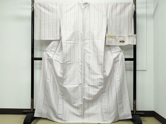 平和屋本店▽極上　本場筑前博多織　博多金ラベル　お召　単衣　伊都国献上　福絖織物謹製　証紙付き　逸品　CZAA3866s5