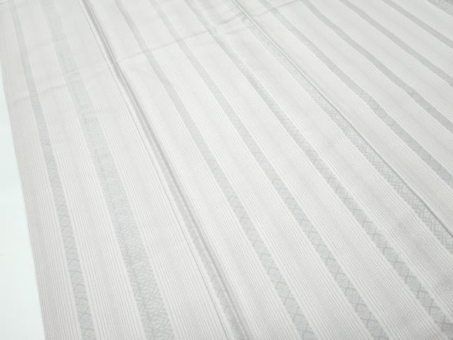 平和屋本店▽極上　本場筑前博多織　博多金ラベル　お召　単衣　伊都国献上　福絖織物謹製　証紙付き　逸品　CZAA3866s5