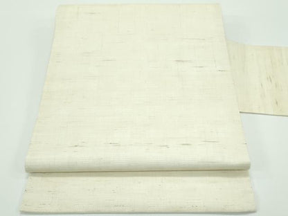 平和屋着物■極上　夏物　九寸名古屋帯　市松地紋　ますいわ屋扱い　麻　逸品　CZAA3879s5