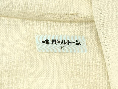 平和屋着物■極上　夏物　九寸名古屋帯　市松地紋　ますいわ屋扱い　麻　逸品　CZAA3879s5