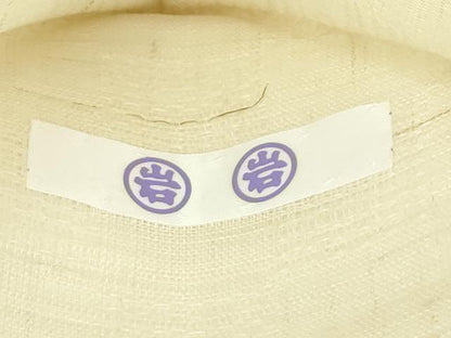 平和屋着物■極上　夏物　九寸名古屋帯　市松地紋　ますいわ屋扱い　麻　逸品　CZAA3879s5
