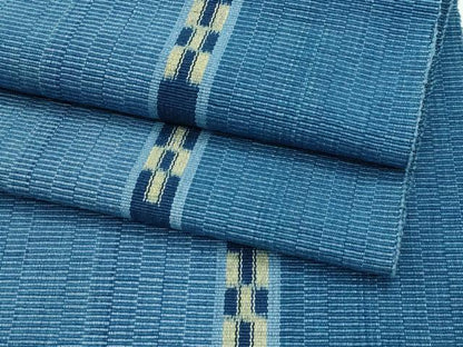 平和屋着物■極上　沖縄県伝統工芸品　八重山ミンサー　手織り　八寸名古屋帯　やまと誂製　綿　逸品　CZAA3891s5