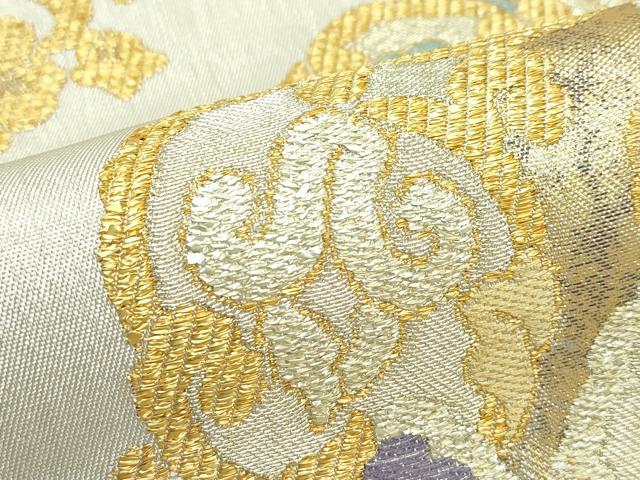 平和屋本店■極上　洛風林　工芸帯地　六通柄　本袋帯　正倉院花文　金銀糸　逸品　未使用　CZAA3903s5