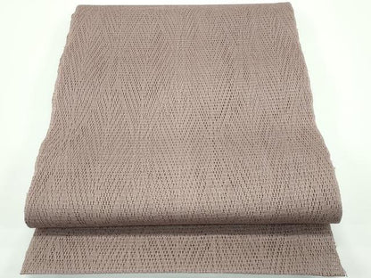 平和屋着物■極上　夏物　八寸名古屋帯　羅　胡桃染色　逸品　未使用　CZAA3918s5