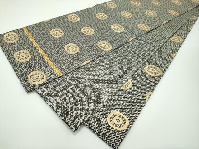 平和屋本店■極上　龍村晋謹製　全通柄袋帯　名物糸屋金襴　金糸　たとう紙付き　逸品　未使用　CZAA3942s5