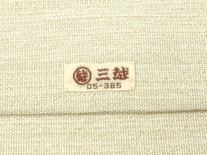 平和屋本店■極上　爪掻き本綴れ　西陣　川島織物　八寸名古屋帯　絵皿花鳥文　金銀糸　三越扱い　逸品　未使用　CZAA3946s5