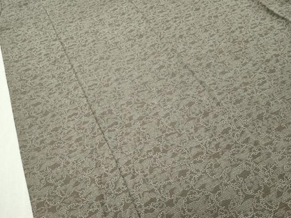 平和屋着物■極上　夏物　江戸小紋染工房　小林染芸　小林茂徳　江戸小紋　絽　枝松雪輪文　媚茶色地　さが美扱い　逸品　CZAA3963s5