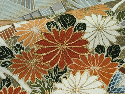 平和屋本店■極上　創業460年・千總　黒留袖　駒刺繍　草花風景文　金彩　逸品　CZAA3991s5