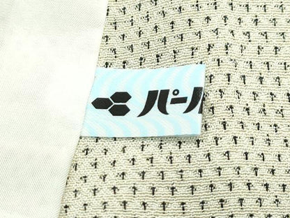 平和屋着物▽極上 本塩沢 単衣 蚊絣 証紙付き 逸品 CZAA3995s5