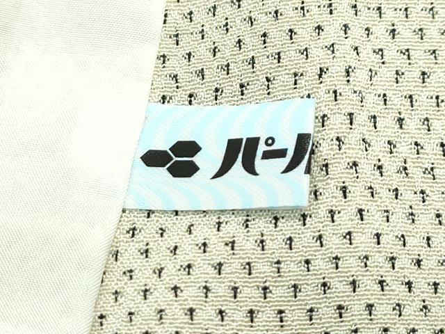 平和屋着物▽極上 本塩沢 単衣 蚊絣 証紙付き 逸品 CZAA3995s5