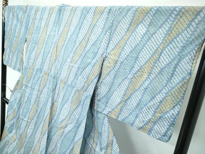 平和屋着物∴極上 夏物 浴衣 有松鳴海絞り 立涌斜線文 綿 逸品 CZAA4010s5