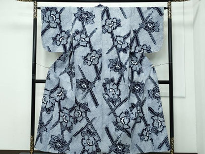 平和屋着物∴極上 夏物 浴衣 有松鳴海絞り 草花文 綿 逸品 CZAA4012s5