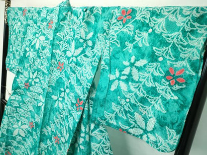 平和屋着物∴極上 夏物 浴衣 有松鳴海絞り 草花文 綿 逸品 CZAA4013s5