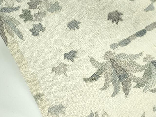 平和屋着物▽極上 生紬 単衣 風景文 逸品 未使用 CZAA4025s5
